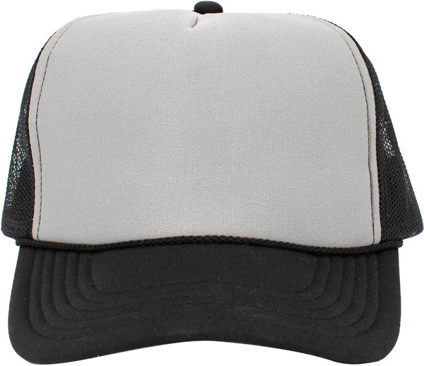 Classic Foam Front Trucker Hat: Black