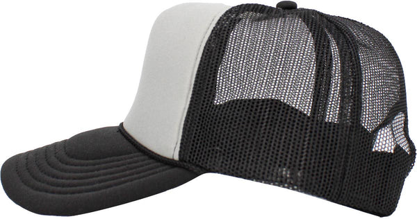 Classic Foam Front Trucker Hat: L.grey