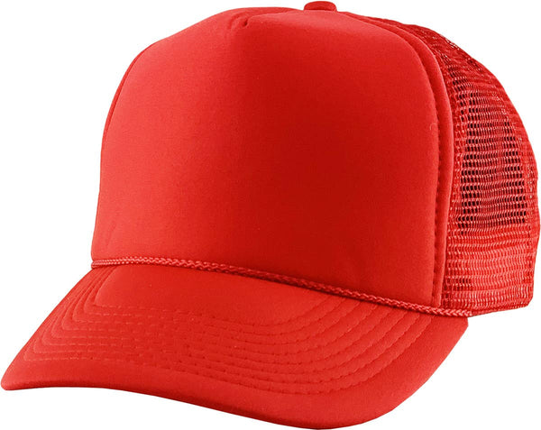 Classic Foam Front Trucker Hat: Red