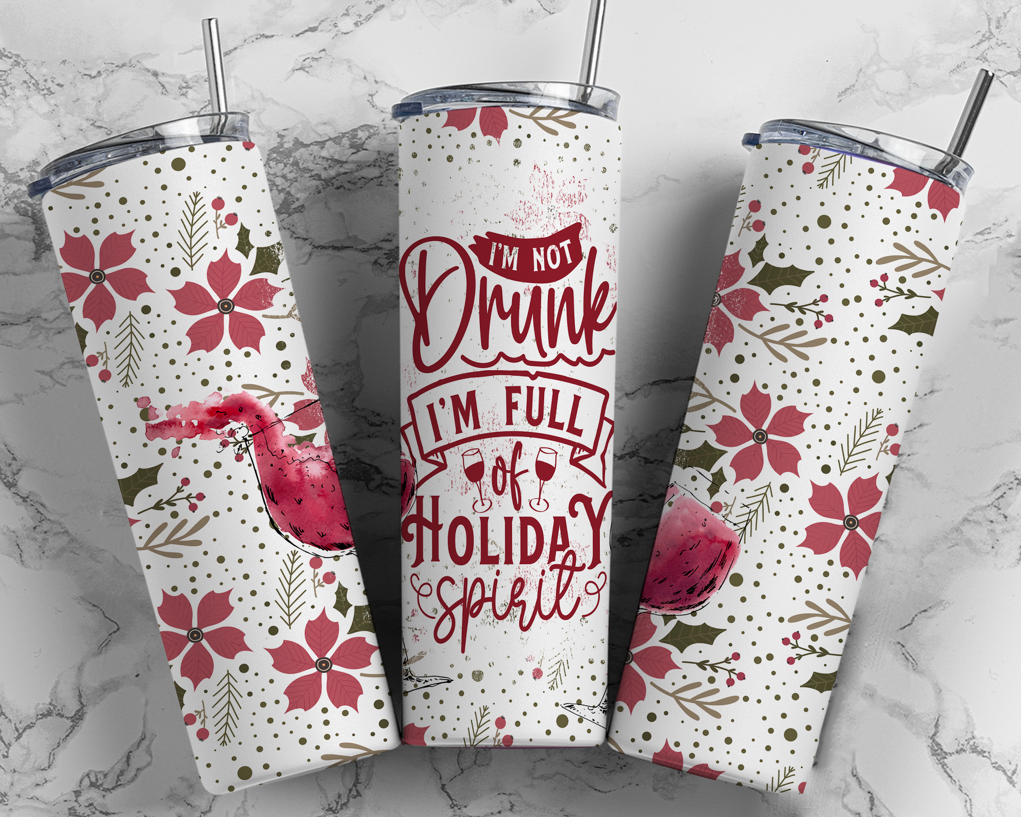 Christmas Be Gone Tumbler 20oz Skinny Straight Tumbler drinkware