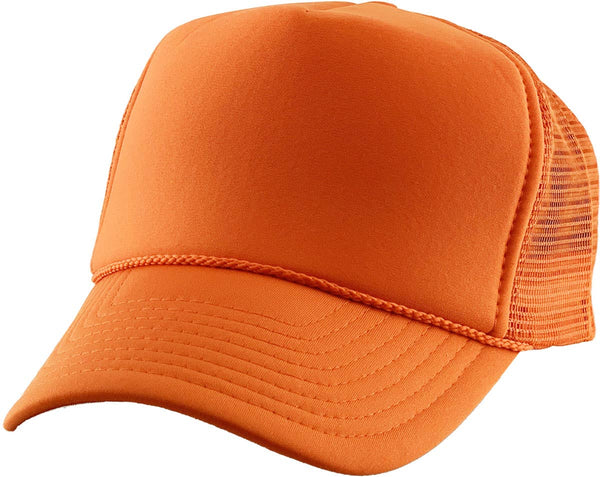 Classic Foam Front Trucker Hat: Orange